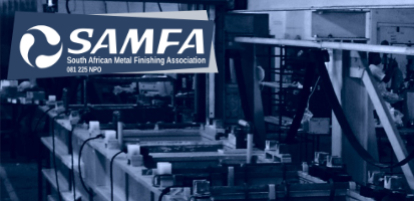 graphic of a plating line with blue hue background