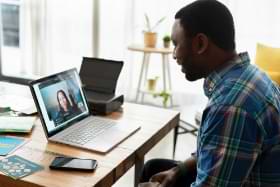 Trainee in on-line class